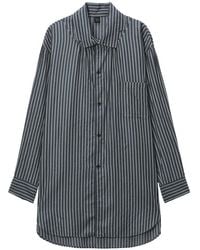 Y's Yohji Yamamoto - Striped Chest-Pocket Shirt - Lyst