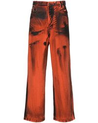 Etudes Studio - District Dyed Jeans Mit Weitem Bein - Lyst