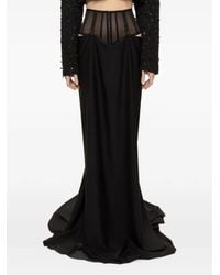 Nissa - Tulle Waist Maxi Skirt - Lyst