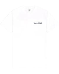 Sporty & Rich - Logo-Detail Short-Sleeve T-Shirt - Lyst