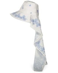 Cedric Charlier - Cappello Con Stampa Paisley - Lyst