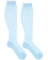 MM6 by Maison Margiela - Ribbed-Cuffs Socks - Lyst