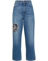 Stella McCartney - Crystal-Embellished Jeans - Lyst