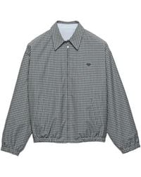 Prada - Checked Poplin Jacket - Lyst