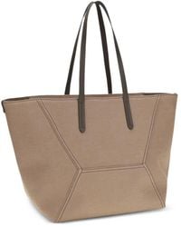 Brunello Cucinelli - Bestickter Borsa-Tote Bag - Lyst