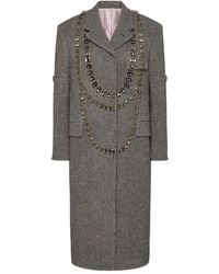 Thom Browne - Abrigo Trompe L'Oeil A Cuadros - Lyst