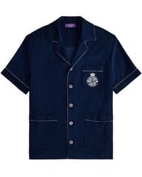 Ralph Lauren - Short-Sleeve Embroidered Cabana Shirt - Lyst