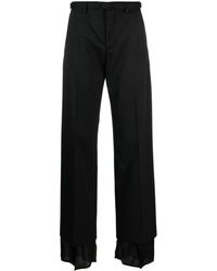 MM6 by Maison Martin Margiela - High-waisted Flared Trousers - Lyst