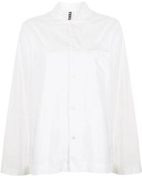 Tekla - Poplin Long-Sleeve Pajama Shirt - Lyst