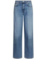 7 For All Mankind - Stovepipe Straight-Leg Jeans - Lyst