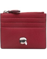 Karl Lagerfeld - Portemonnee Met Rits En Logo - Lyst