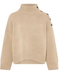 Yves Salomon - Pull À Épaules Boutonnées Oversize - Lyst