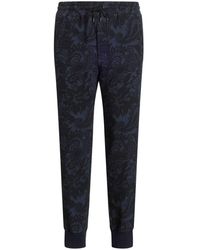 Etro - Paisley-print Cotton Track Trousers - Lyst