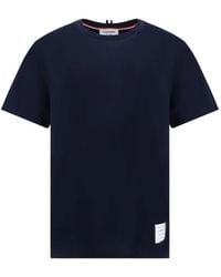 Thom Browne - Relaxed Fit Ss Tee With Side Slit - Lyst