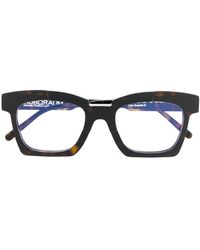 Kuboraum Brille mit eckigen Gläsern - Braun