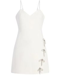 Cinq À Sept - Corded Rhinestone Bow Rella Dress - Lyst