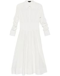 Alice + Olivia - Button-Down Corset Midi Dress - Lyst