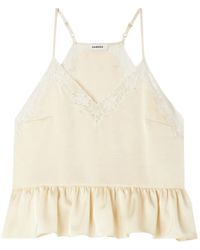 Sandro - Peplum Top - Lyst