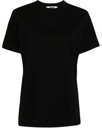 MSGM - Logo-print cotton T-shirt - Lyst