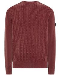 Peuterey - Cursa Cable-Knit Cotton Sweater - Lyst