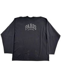 Balenciaga - Cities Paris Mock-Neck Long Sleeve T-Shirt - Lyst