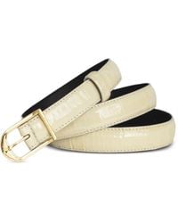 Zadig & Voltaire - Rise Crocodile-Embossed Slim Belt - Lyst