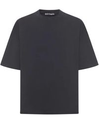 Palm Angels - T-Shirt mit Logo-Stickerei - Lyst