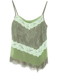 Pinko - Top Con Motivo De Encaje Floral - Lyst