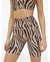 P.E Nation - Zebra-Print Compression Shorts - Lyst