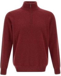 Kangra - Half-Zip High-Neck Sweater - Lyst