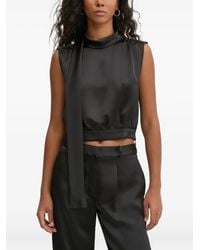 HUGO - Sleeveless Top - Lyst