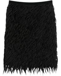 N°21 - Fringe-Embellished Midi Skirt - Lyst