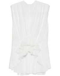 Alberta Ferretti - Ruffled-Hem Top - Lyst