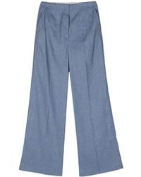 BOSS - ハイウエスト ワイドパンツ - Lyst