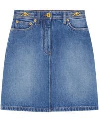 Versace - Denim Skirts - Lyst