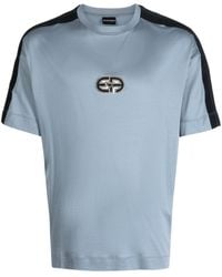 Emporio Armani - T-Shirt in Colour-Block-Optik - Lyst