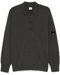 C.P. Company - Goggle-Lens Wool Polo Shirt - Lyst