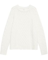 Anine Bing - Louie Cable-Knit Sweater - Lyst