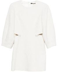 Maje - Short Balloon-Sleeve Tweed Dress - Lyst