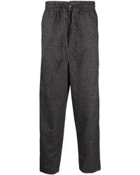 KENZO - Logo-patch Check-pattern Tapered Trousers - Lyst