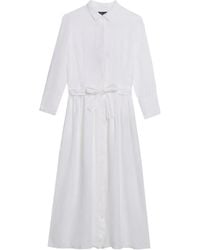 Brooks Brothers - Belted Midi Shirt Dress - Lyst