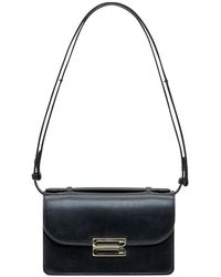 Victoria Beckham - Mini Dorian Logo-Detail Leather Shoulder Bag - Lyst