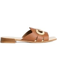 Karl Lagerfeld - Leather Slides - Lyst