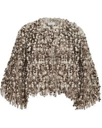 Brunello Cucinelli - Dazzling Twist-Embroidery Cardigan - Lyst