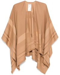 Fendi - Poncho Met Jacquard - Lyst