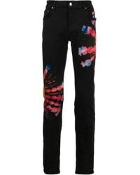 Amiri - Tie-Dye Print Skinny Jeans - Lyst