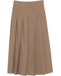 Rohe - Pleated Belted Midi Skirt - Lyst