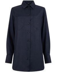 Kiton - Metallic Virgin Wool Shirt - Lyst