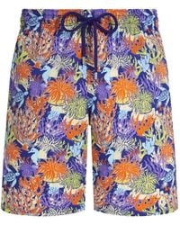 Vilebrequin - Short De Bain Aquatic Life À Fleurs - Lyst