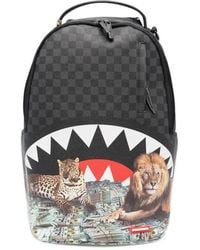 Sprayground - Royal In$Tinct Check-Pattern Graphic-Print Backpack - Lyst